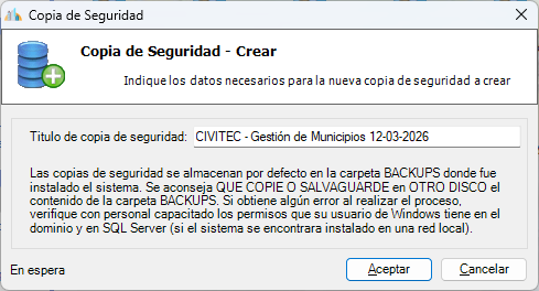 Copias de seguridad